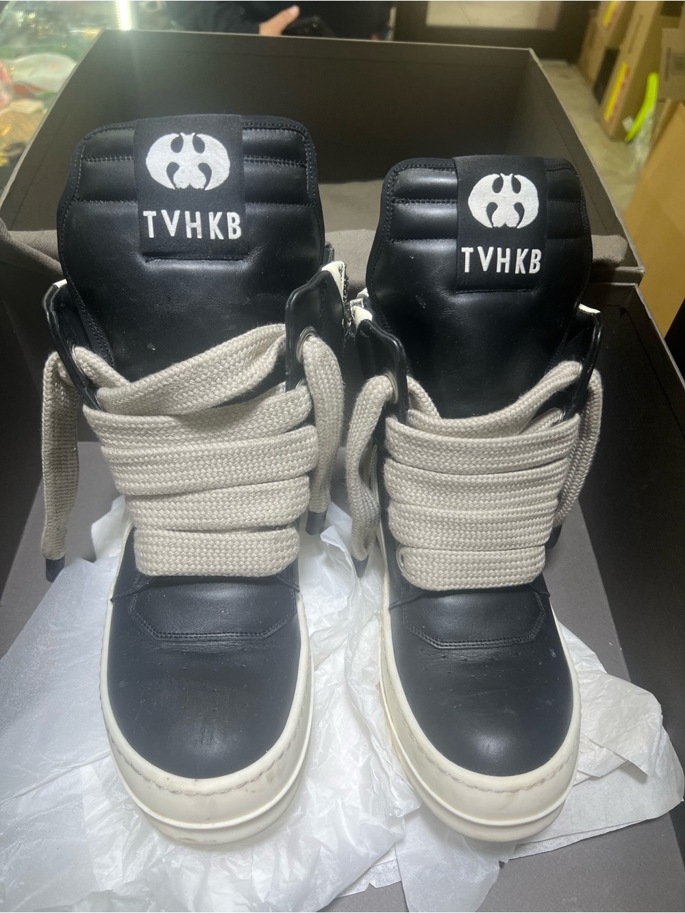 Rick Owen’s Geobasket High Top Sneakers